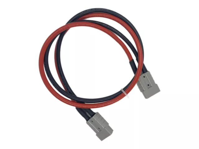 50 Amp Grey Genuine Anderson Plug Extension Lead 16mm² Flex Cable - 1mtr - 5mtrs