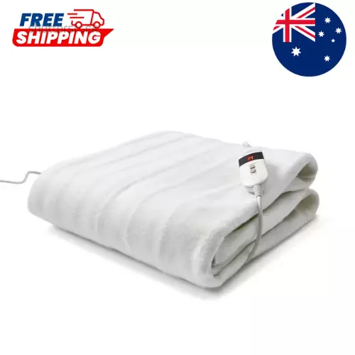 Premium Fully Fitted Electric Blanket Heated Pad Winter Underlay King Single Bed