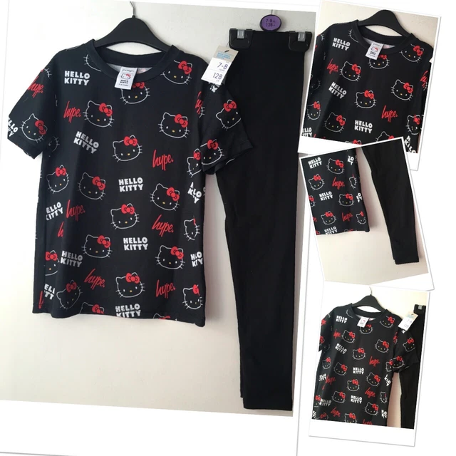 Hype girls hello kitty top exc u & new prk leggings 7-8 Years