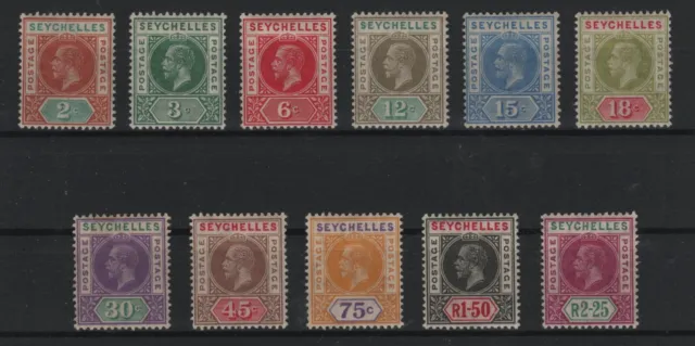 Seychelles King Georg V 1912-13 Postage Postage unused