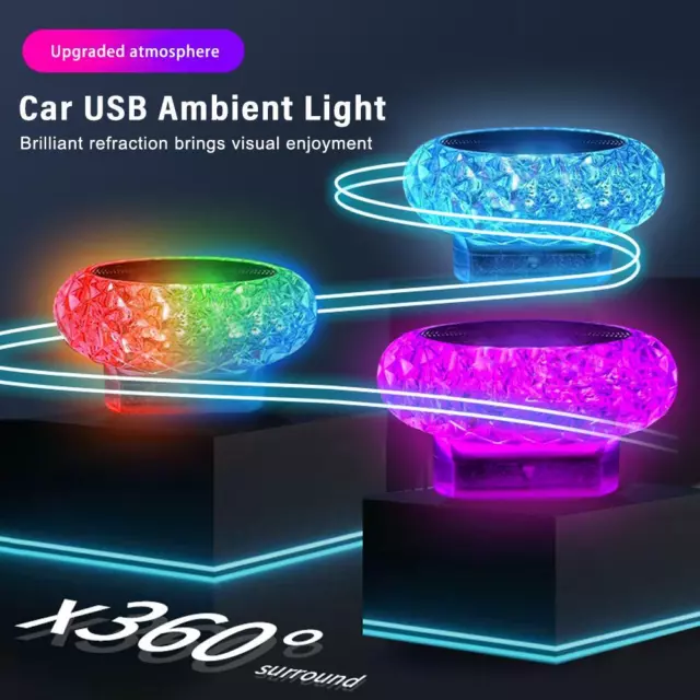 NEW CAR INTERIOR Lamp Bulb USB LED Neon Ambient Atmosphere Light