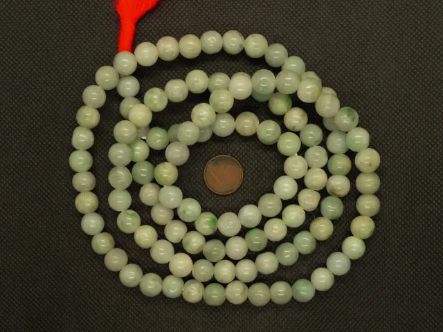 96cm Rang Perles Jade Naturel Pierre Lithothérapie Chapelet Natural Beads Mala