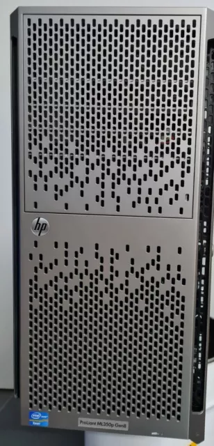 HP ProLiant ML350p Gen8 2x E5-2650V2 32GB RAM  P420i  2x600GB HD 2x460 W