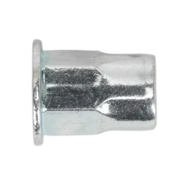 Sealey Gewindeeinsatz (Nietenmutter) Nietenmutter - M4 halbes Sechskant - 50er Pack