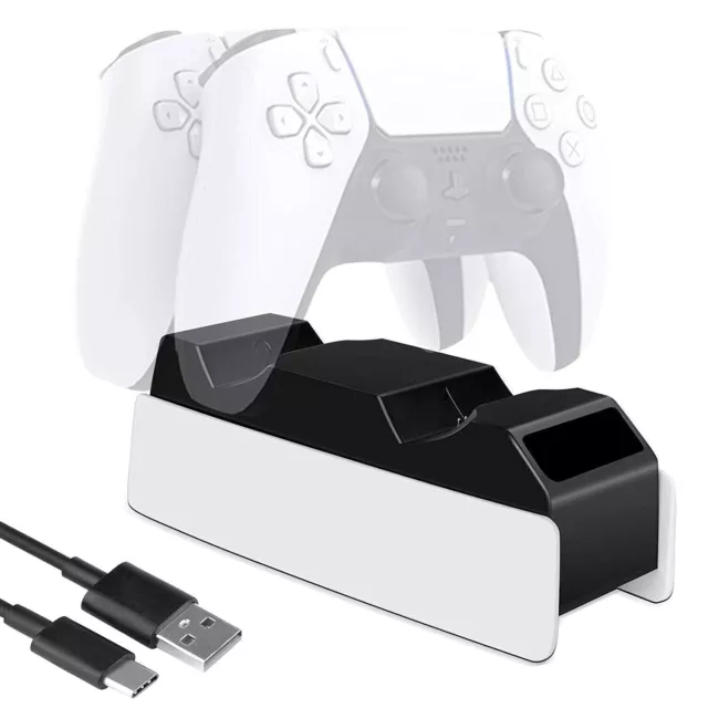 PS5 Controller Charger, Dual Fast Charging Station for PlayStation5 DualSense US