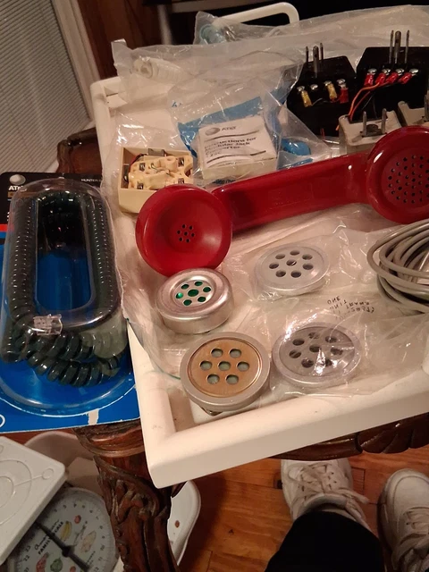 Retro Classig VINTAGE PHONE PARTS Untested Estate Find. Some Still In Original ...