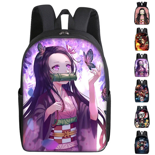 Zaino Anime Demon Slayer Bambini Ragazzi Ragazze Scuola Vacanze Borsa a Spalla Zaino.