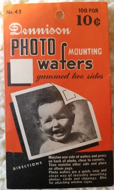 Esquinas de montaje de fotos vintage de Dennison nuevo de lote antiguo