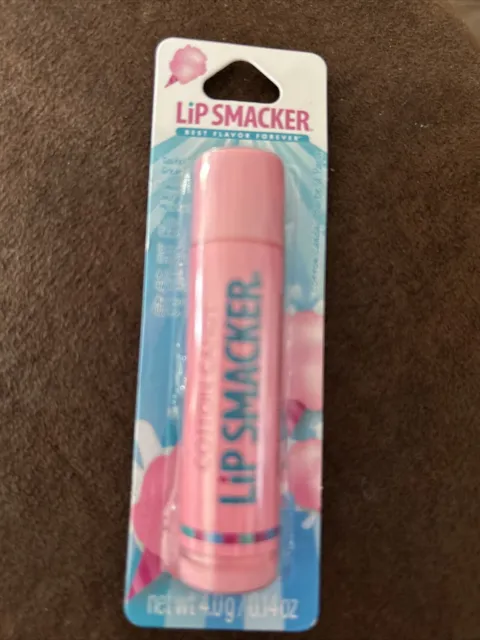 Lip Smacker Flavored Lip Balm Cotton Candy Flavored Clear For Kids Men Women ...
