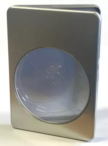 Full Size DVD-CD Aluminium Tin with Plastic Transparent Window 18mm High Quality