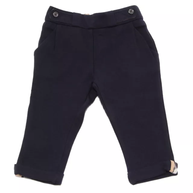 3734V pantalone bimba BURBERRY blue trouser pant girl kid