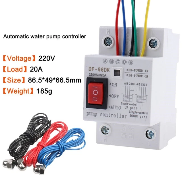 AUTOMATIC WATER PUMP Controller Switch Tank Liquid Level Detection 20A
