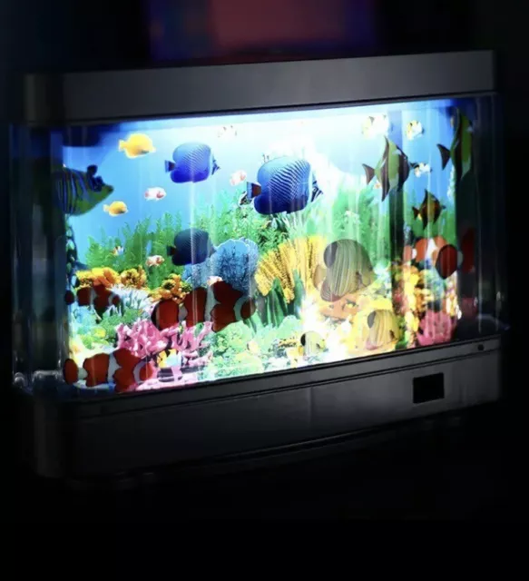 Artificial Tropical Fish Tank Lamps Aquarium Decorative Night Light Virtual Ocea