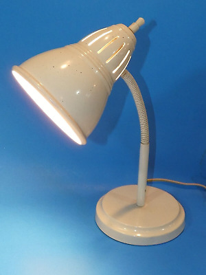 Vintage Style ART DECO White Desk Lamp 16" All Metal
