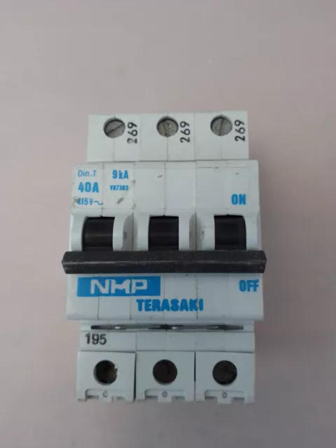 Nhp Triple Pole 40A 9Ka 415V Din-T Miniature Circuit Breaker V87382 Terasaki