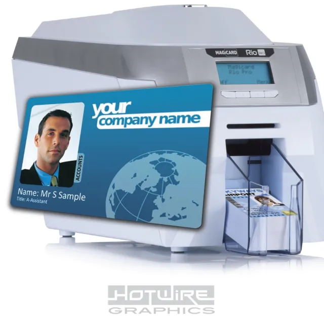 Custom Printed ID Card - Company STAFF MEMBERSHIP - Plastic PVC Business SINGLE