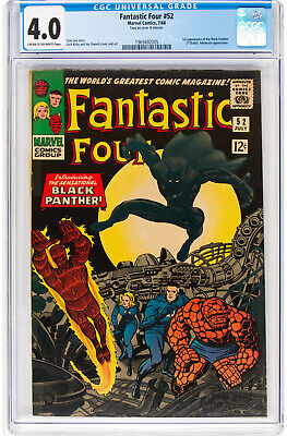 FANTASTIC FOUR #52 CGC 4.0 - 1966, 1st Appearance of the Black Panther