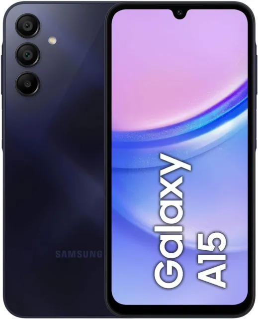 Samsung Galaxy A15 4G Black Super Amoled 4Gb 128Gb Dual Sim 6,5'' 50Mpx  Italia