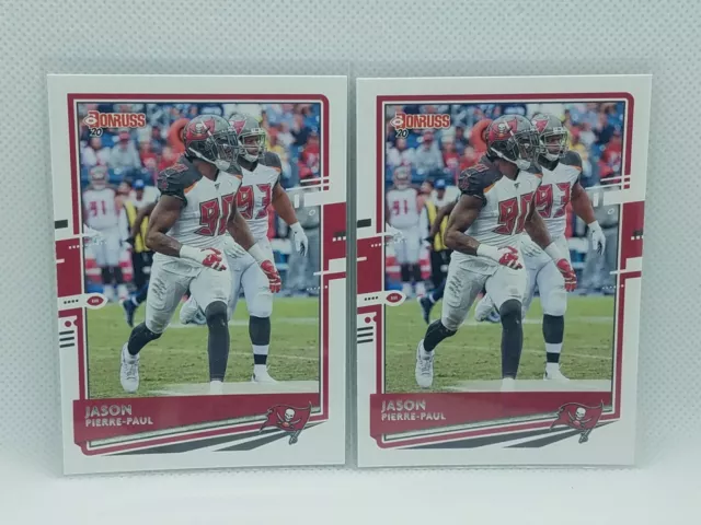 (2x) Jason Pierre-Paul 2020 Donruss Football - #233 LOT - Tampa Bay Buccaneers