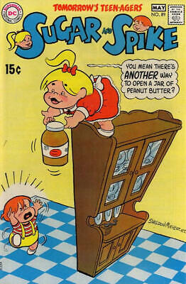 SUGAR AND SPIKE #89 F, paper dolls, DC Comics 1970 Stock Image