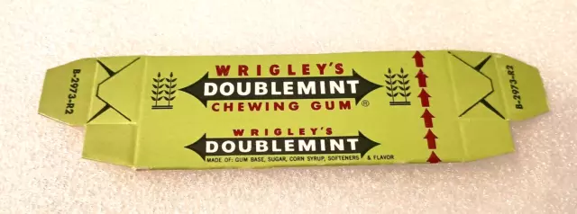 Vtg Wrigleys Doublemint Chewing Gum POS Faux Pack Wrapper Display 1960s Nice NOS 2