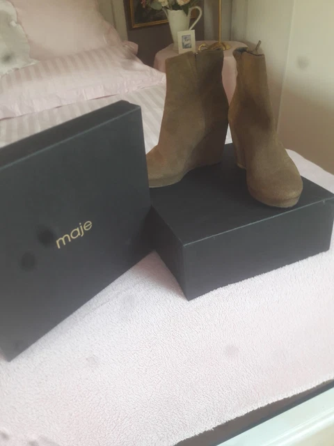 Maje Bottines En Daim T 37