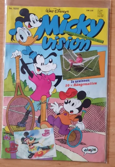 Walt Disney.Micky Vision.Nr.16/91.mit PeP Sticker.