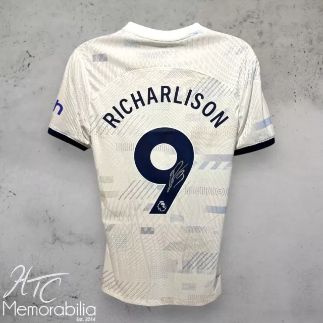 Richarlison Signed Tottenham Hotspur 23/24 Football Shirt Player Issue COA Proof