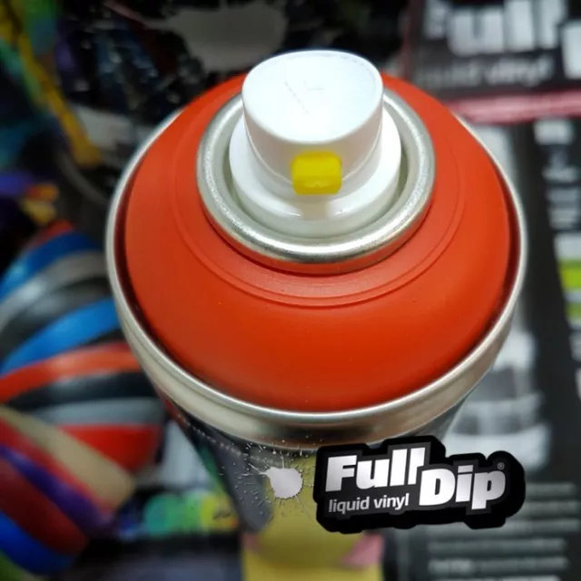 Vinilo Liquido Full Dip Naranja Mate En Spray Llantas Coche Interior Carroceria