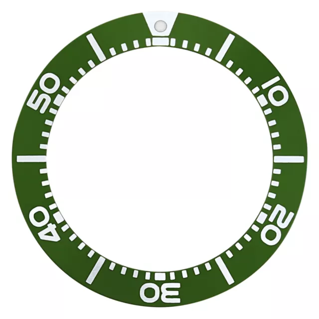 Bezel Insert For Seiko Watch Prospex Sbcz025 Kinetic Diver Scuba 200M Green