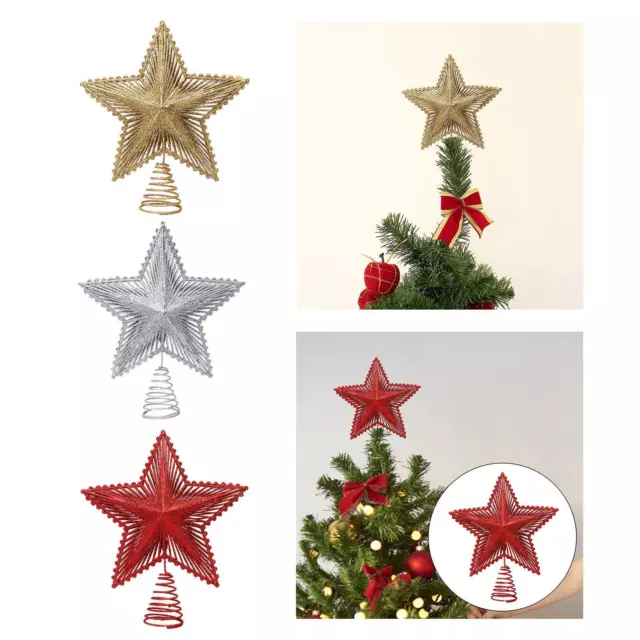 Xmas Tree Top Decoration Xmas Decor Lightweight Holiday Christmas Tree Toppers