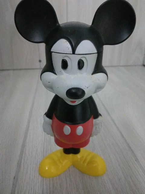 Mickey Mouse Avon Bubble Bath Bottle Container Empty 7" Tall Walt Disney