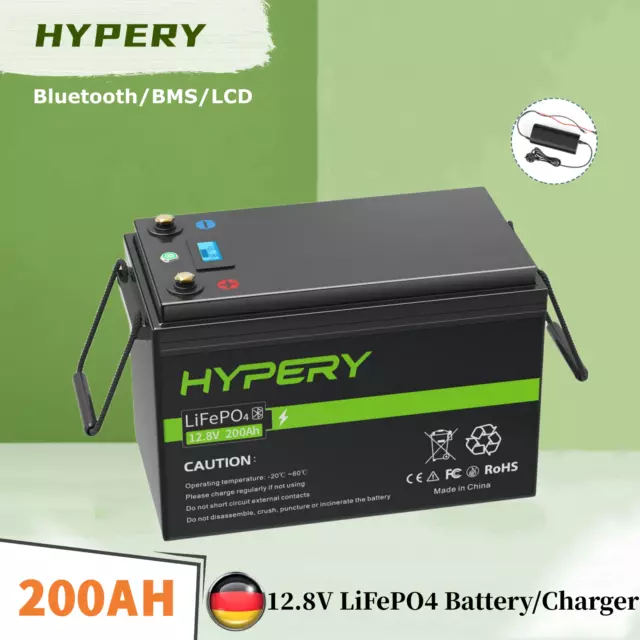 200AH 12V LiFePO4 Lithium Akku Bluetooth Batterie oder Ladegerät Für Off-Grid RV