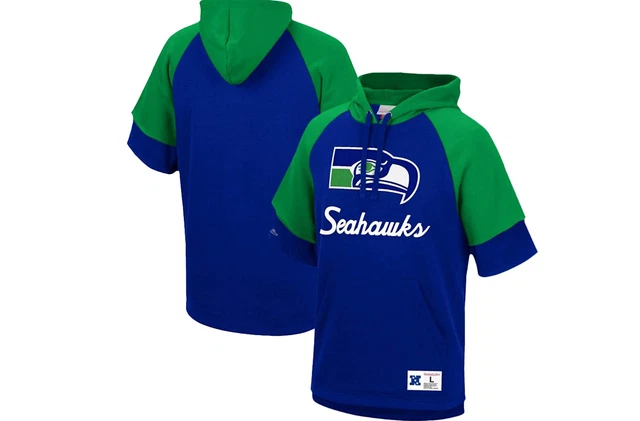 Mitchell E Ness NBA Seattle Seahawks Pile Felpa con Cappuccio
