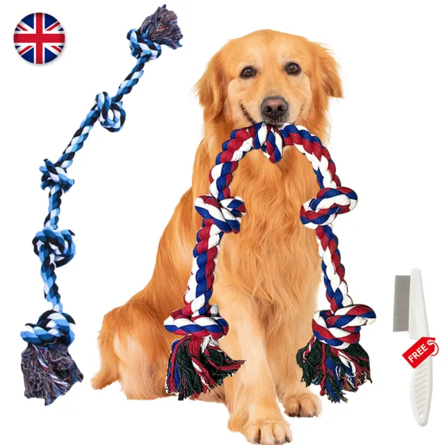 38in Dog Rope Toys Large XXL  Rope Toys for Large Dogs Teeth Cleaning Tug of War