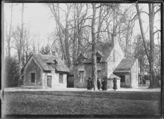 Plate Glass Photo Antique Negative 6x9 CM Trianon Versailles Park