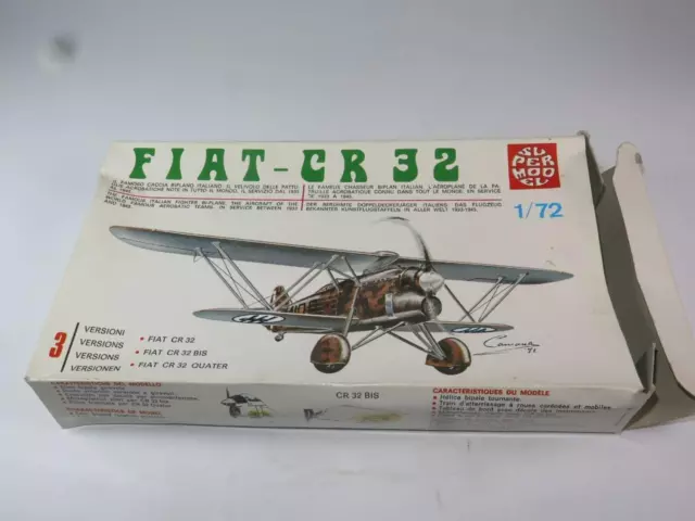 SUPERMODEL (ITALIEN) 1/72 MODELL FLUGZEUGSATZ Fiat CR 32 VERSIEGELT OVP