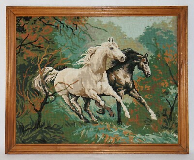 Cadre Canevas Paysage Marin Scène bretonne Bretagne Coiffe Robe Tradition 51x67 