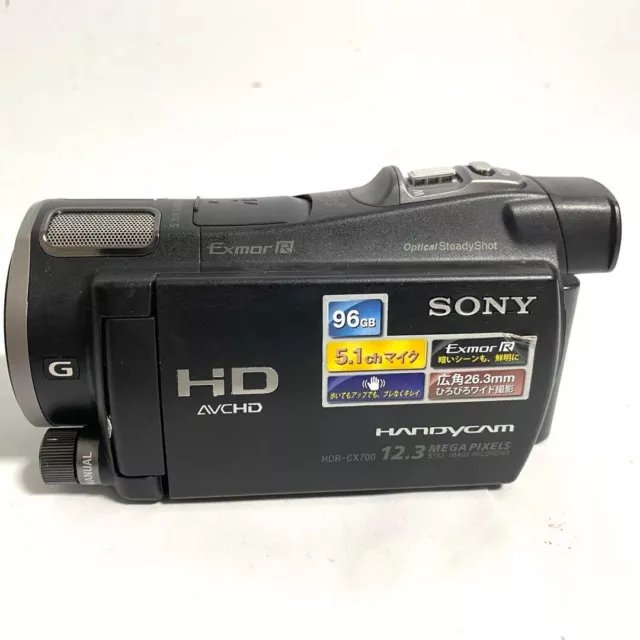 SONY HDR-CX700V Digital HD Videos Camera Recorder Black Used from JP