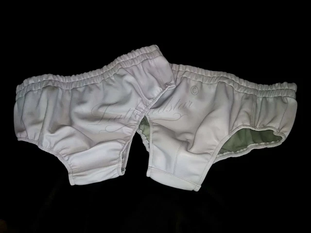 Pack De 2 Slips En Cuir Vert Pour Hommes – Sous-vêtements En Cuir De Mouton Stretch Et Respirants