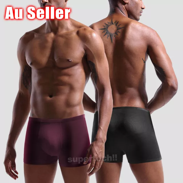 Mens Underwear Underpants - Men's Bamboo Boxer Briefs - Trunks - Jocks L XL XXL