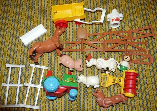 PLAYSKOOL LITTLE People Farm Animals Chicken Pig Horse Cow Tractor 