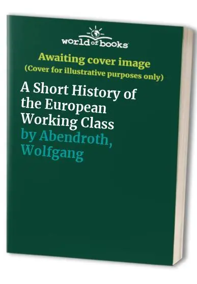 Short History of the European Working Class by Abendroth, Wolfgang Paperback The