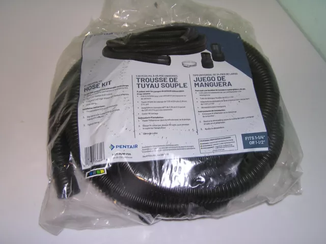 Universal Sump Pump Discharge Hose Kit 24 ft x 1.25 Inch Cannister Vacuum Hose