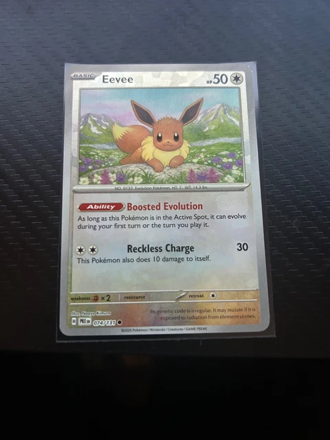 EEVEE 074/131 Prismatic Evolutions Pokemon Day 2025 Stamped Promo