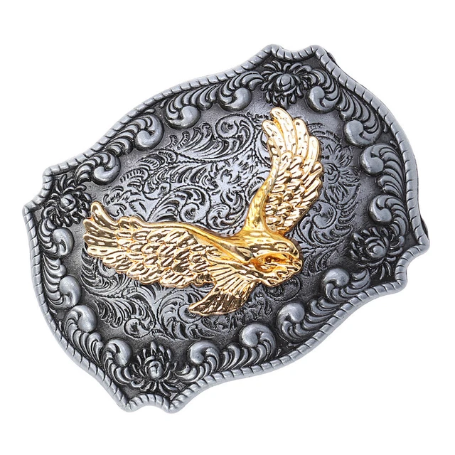 Fibbia cintura aquila d'oro cornice fatta a mano fibbia cintura (piedi d'aquila