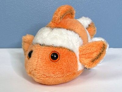 WILDLIFE ARTISTS CLOWN Fish 6.5" Plush Stuffed Animal Toy £7.81