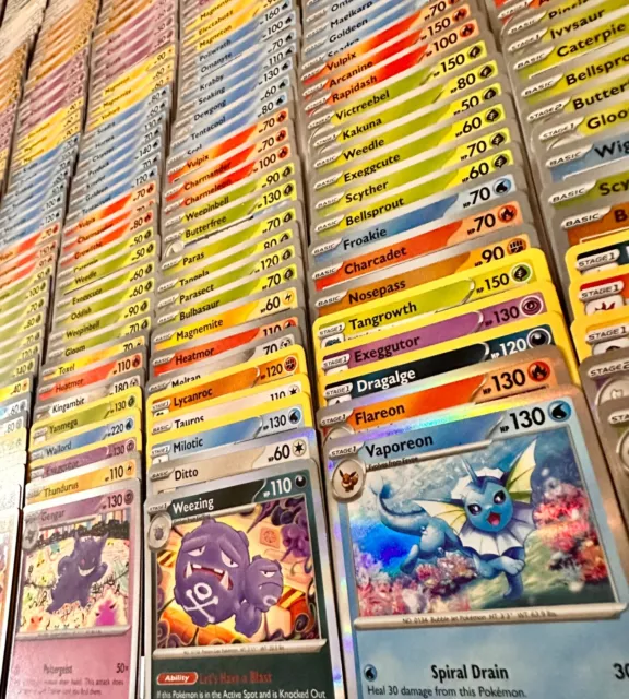 100 Pokemon Cards Bulk Lot - 16 Rares & Holos - Fast Post - Aussie Operated!