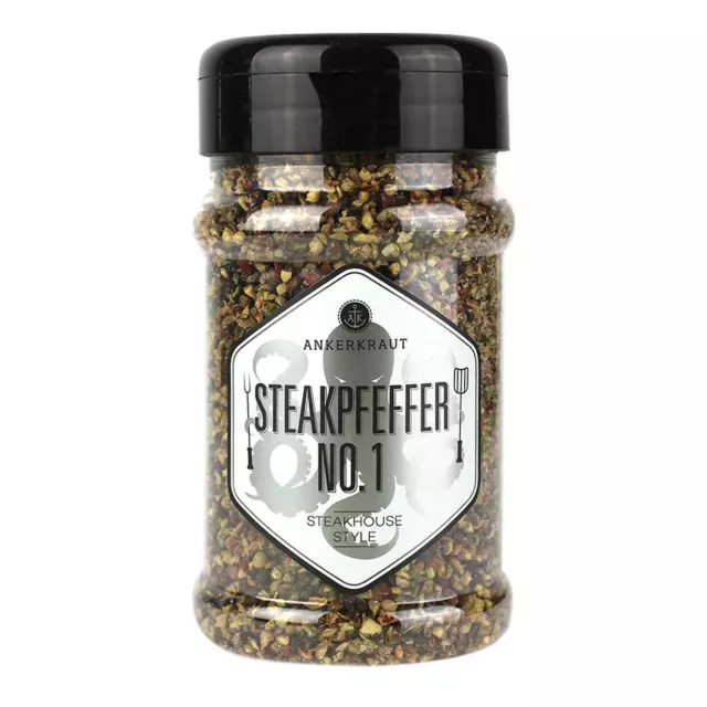 Ankerkraut Steakpfeffer No. 1 180 g Pfeffer Gewürz kochen grillen Streuer