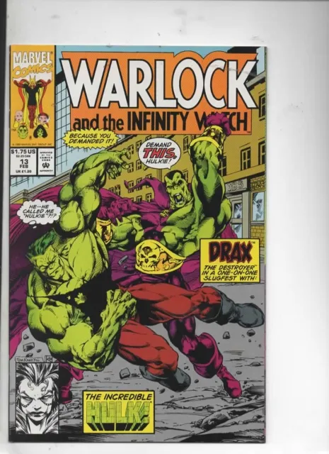Warlock and the Infinity Watch #13  1993 Marvel Fine/VF "